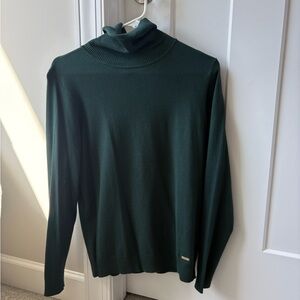 Calvin Klein Dark Green Turtleneck Sweater